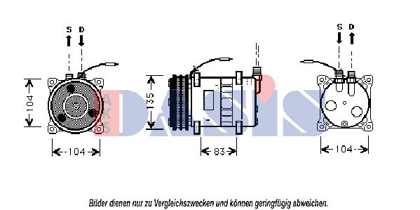 AKS DASIS Kompressor,kliimaseade 851650N